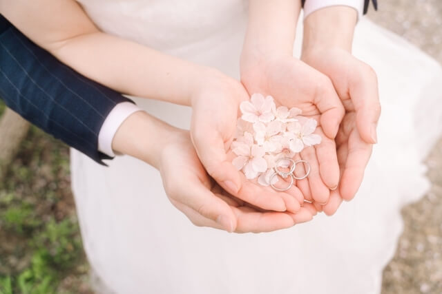 桜フォトウェディング