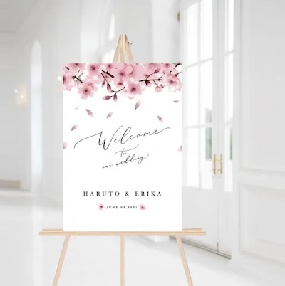 桜フォトウェディング